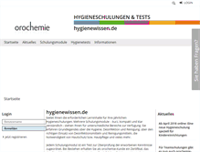Tablet Screenshot of hygienewissen.de